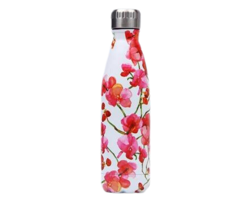 Insulated stainless steel bottle pinky flower 