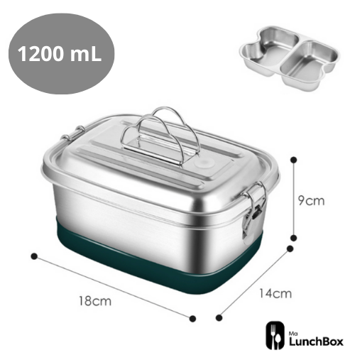 London Square stainless steel insulated lunch box 1200 mL