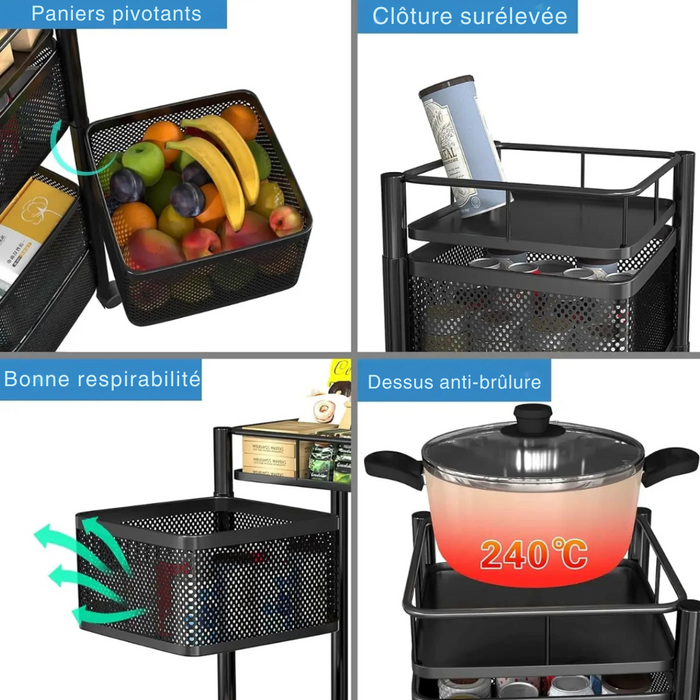 Meubles de rangement multi-niveaux pour fruits et légumes FRUTEO