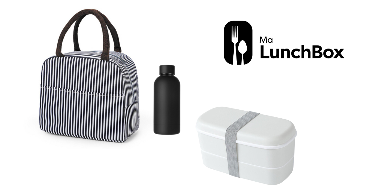 Set complet bento et couverts Lunch Time