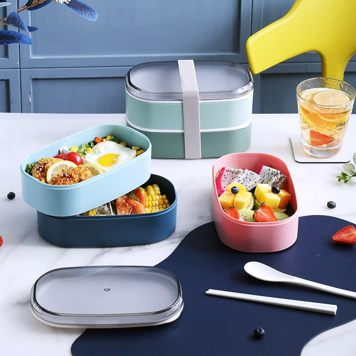 Time Square Double Compartment Lunch Box
