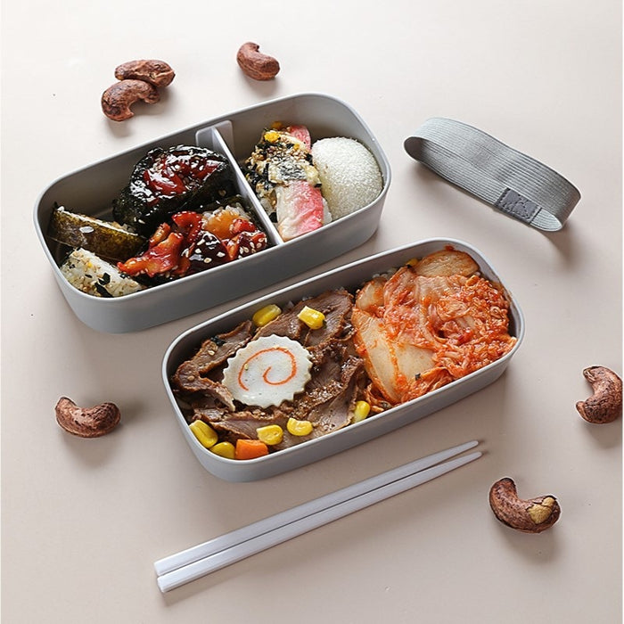Curly Double Layer Japanese Bento