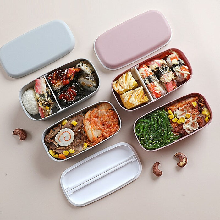 Curly Double Layer Japanese Bento