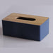 Boite à mouchoirs en bois | MALUNCHBOX™ 152212 Malunchboxshop Rectangle Bleu marine 