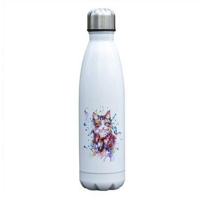 Bouteille isotherme inox aquarelle cutie cat | MALUNCHBOX™ Malunchboxshop 