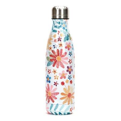 Bouteille isotherme inox fleurie seventies | MALUNCHBOX™ 100003293 Malunchboxshop 