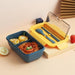 Lunch box + couverts 2 emplacements | MALUNCHBOX™ Malunchboxshop Bleu 