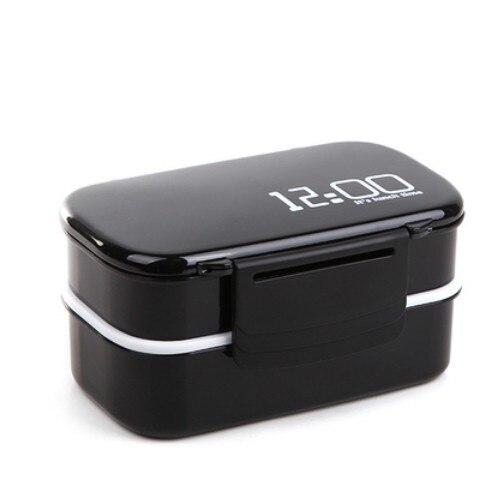 Lunch box en plastique bento midi | MALUNCHBOX™ Malunchboxshop Noir 