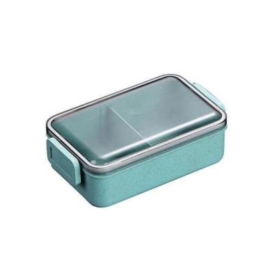 ACTUEL Lunch box en fibre naturelle + couverts pas cher 