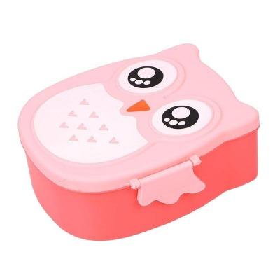 Lunch box enfant hibou 2 emplacements I MALUNCHBOX™ Malunchboxshop Rose 
