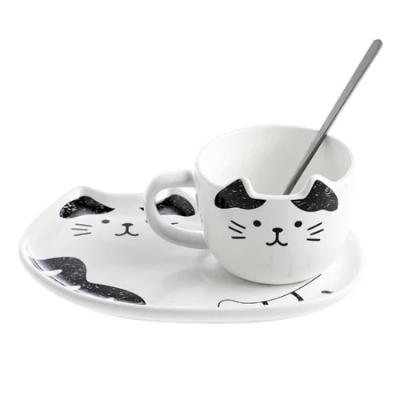 Mug cutie cat | MALUNCHBOX™ Malunchboxshop Noir et blanc 