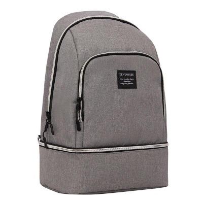 Sac à dos isotherme gris simple | MALUNCHBOX™ 152410 Malunchboxshop 