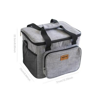 Sac isotherme deux poches gris | MALUNCHBOX™ Malunchboxshop 